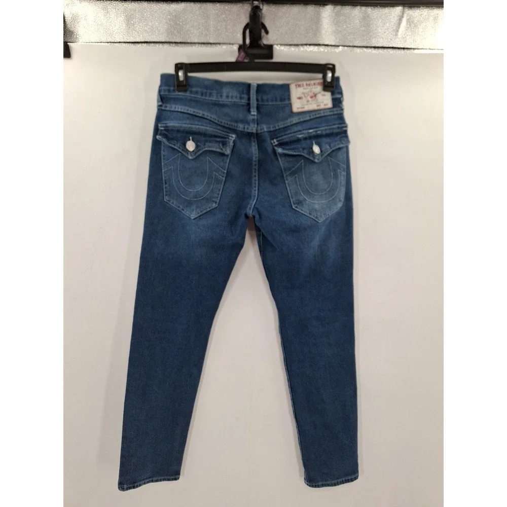 True Religion Jeans Mens Size 30 X 31 Geno Relaxed Slim Zip Fly‎